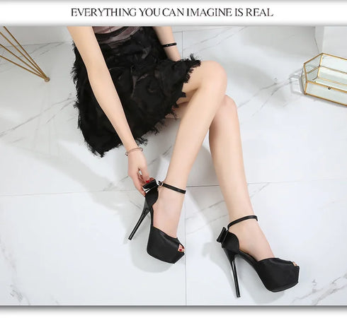 Elegant Peep Toe Platform High Heels Pumps for Women - Stylish Wedding Shoes with Stiletto Heels & Slingback Design Perfect for Brides and Special Occasions